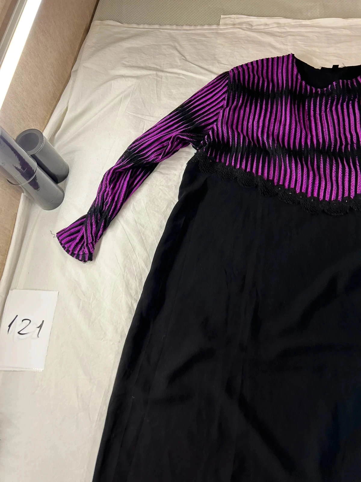 Zwarte lange traditionele jurk Violet Étoile d’Orient – photo 4